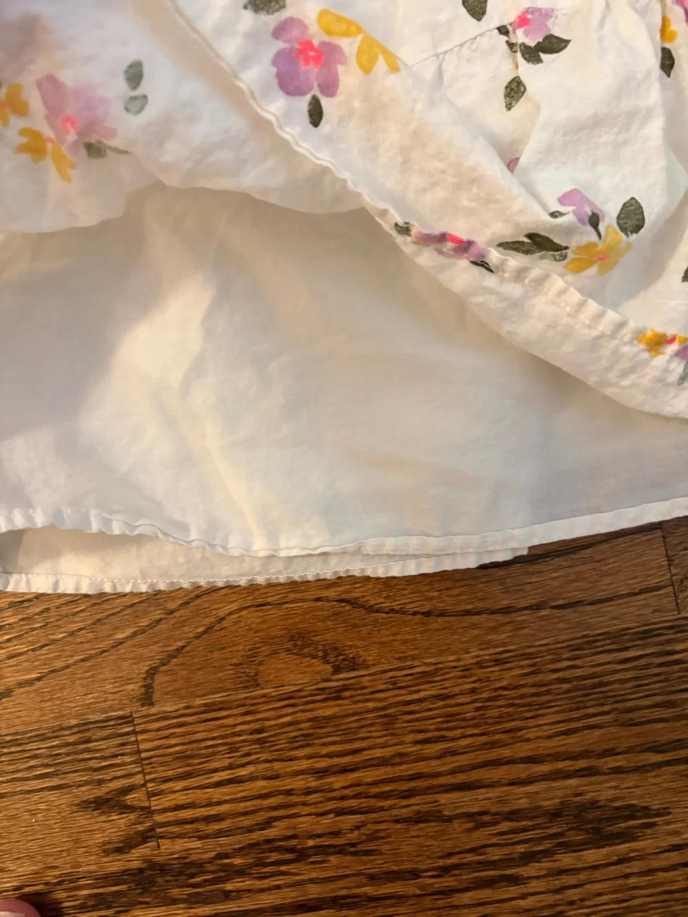 Cat & Jack White Sundress with Pink and Yellow Floral Print XL 14 Plus